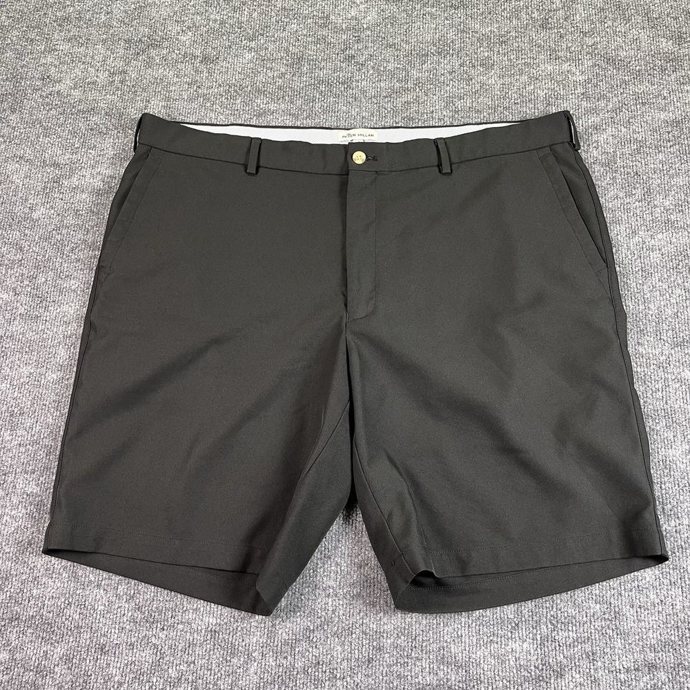 Peter Millar Shorts Mens 40‎ Black Salem High Drape Performance Golf Lightweight